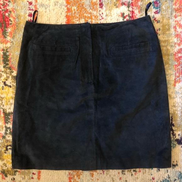 100% Genuine Leather Zipper Front Fully Lined Skirt - Picture 1 of 4